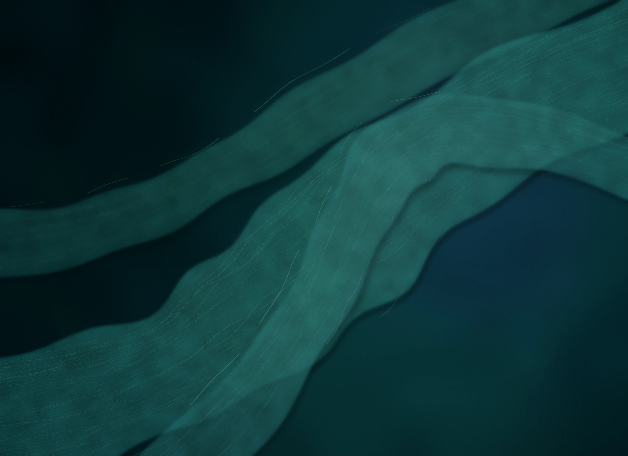 Original abstract membrane-inspired illustration: translucent folds cross at different depths.